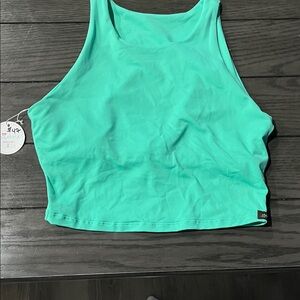 NWT Yogabela Crop Aqua Women's Tank Top